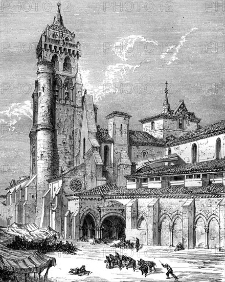 Monasterio de las Huelgas, Burgos, Spain, 19th century. Artist: Gustave Doré