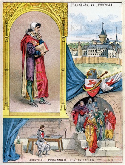 Jean de Joinville, chronicler of medieval France, 1898. Artist: Gilbert