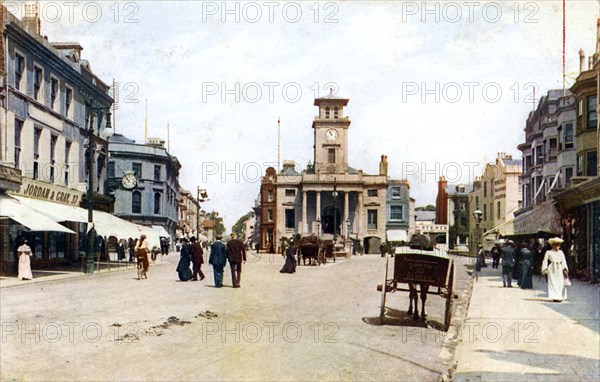 South Street, Worthing, West Sussex, c1900s-1920s. Artist: Unknown