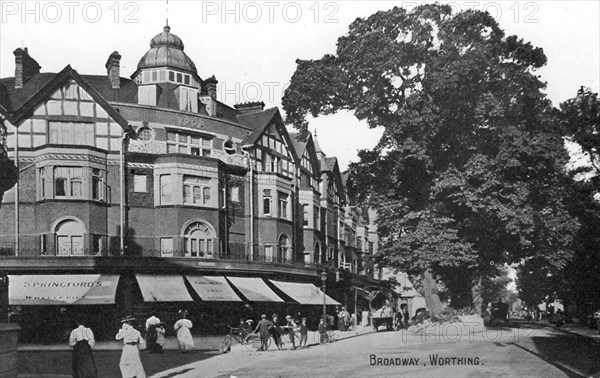 Broadway, Worthing, West Sussex, c1900s-c1920s. Artist: Unknown