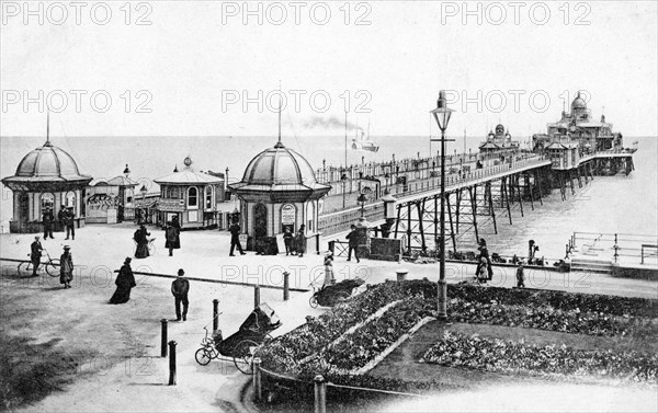 The pier at Eastbourne, East Sussex, c1900s-c1920s. Artist: Unknown