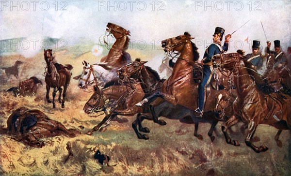 'Battle of Balaclava, 25th October 1854', (c1920). Artist: John Charlton