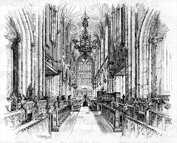 Bath Abbey, Bath, Somerset, 1902-1903.Artist: Edward J Burrows