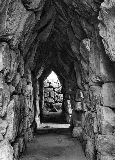 Amongst the ruins of Tirynth, Greece, 1937.Artist: Martin Hurlimann