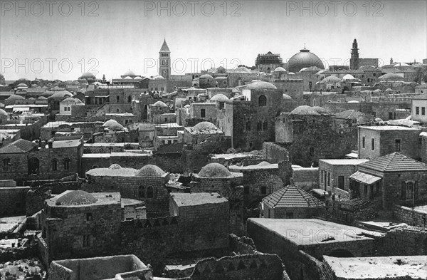 Jerusalem and Dome of the Church of the Holy Sepulchre, 1937. Artist: Martin Hurlimann