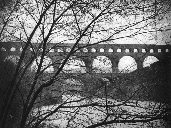 Pont du Gard, Provence, France, 1937. Artist: Martin Hurlimann