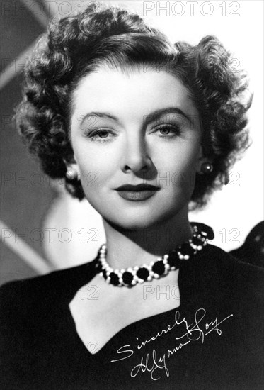 Myrna Loy (1905-1993), American actress, c1930s-c1940s. Artist: Unknown