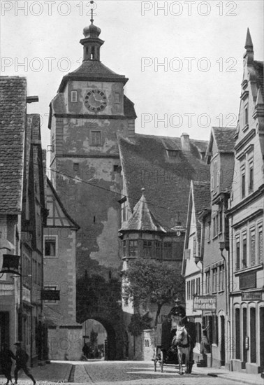 The White Tower, Rothenburg ob der Tauber, Bavaria, 1908-1909.Artist: George E Brown