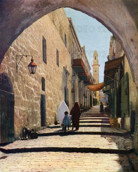 A street in Jerusalem, Israel, 1926. Artist: Unknown