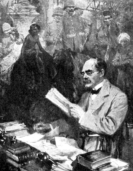 'Rudyard Kipling', 1923.Artist: LEA