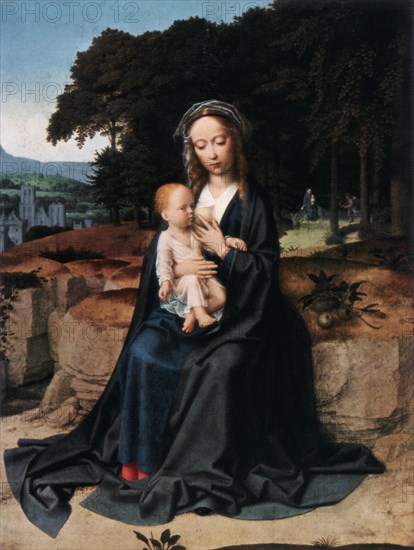 'The Rest on the Flight into Egypt', c1512-1515 (1927). Artist: Gerard David