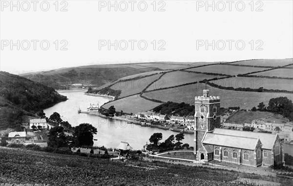 River Yealme; Noss Church, c1882. Artist: Unknown