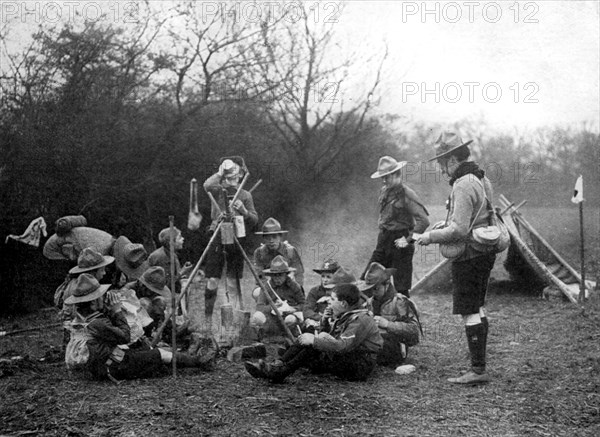 Boy scouts camping, 1926