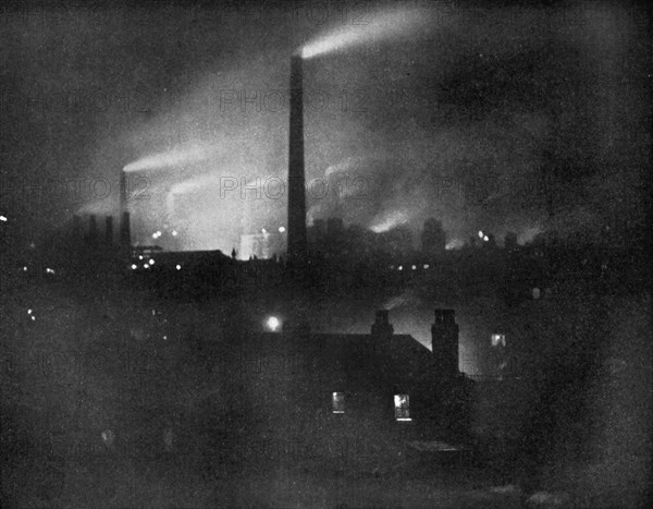 Steelworks, 1926.Artist: Edgar & Winifred Ward