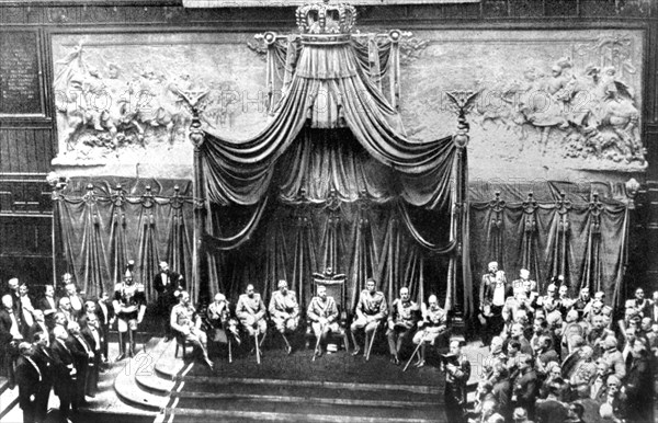 Inside the Palace of the Senate, Rome, 1926. Artist: Unknown