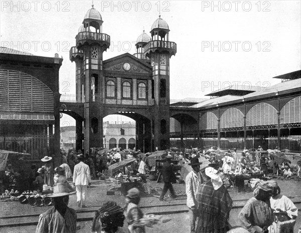 The market place, Port-au-Prince, Haiti, 1926. Artist: Unknown