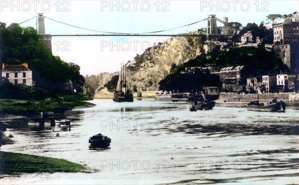 Clifton Suspension Bridge, Bristol, 1926.Artist: Cavenders Ltd