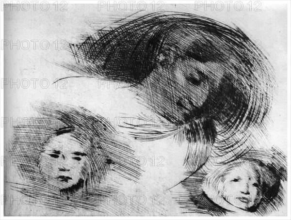 'Rough sketch, c1870-1905 (1924). Artist: Eugene Carriere