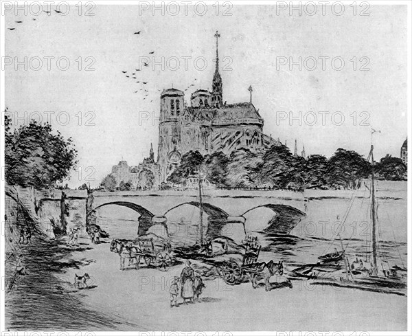 'Notre Dame', c1870-1920 (1924). Artist: Jean Francois Raffaelli