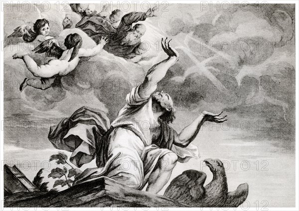 'Vision of St John the Evangelist', 1937. Artist: Andrea Zucchi