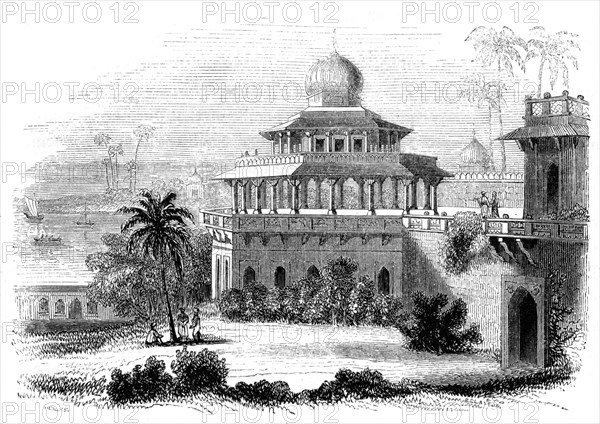'Chalees Satoon, or the Pavilion of the Forty Pillars', 1847. Artist: Giles