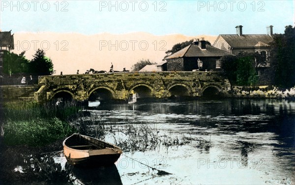 The Old Bridge, Christchurch, Dorset, 1926.Artist: Cavenders Ltd