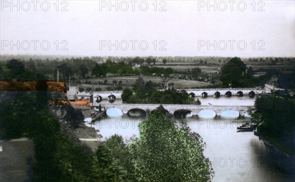 Bridges at Stratford-upon-Avon, Warwickshire, 1926.Artist: Cavenders Ltd