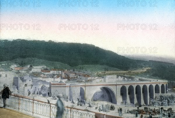 Sidi Rached bridge, Constantine, Algeria. Artist: Unknown