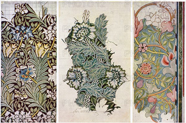 Working drawings by William Morris (1834-1896), 1934.Artist: William Morris