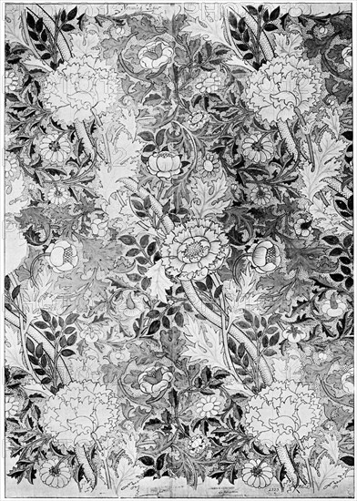 Norwich pattern wallpaper, 1889 (1934).Artist: William Morris