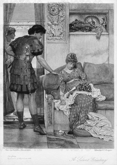 'A Silent Greeting', 20th century.Artist: Sir Lawrence Alma-Tadema
