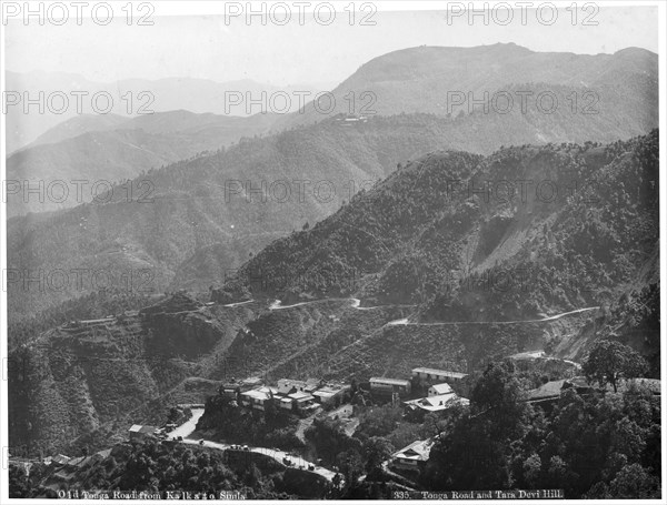 Old Tonga road from Kalka to Simla, India, early 20th century. Artist: Unknown