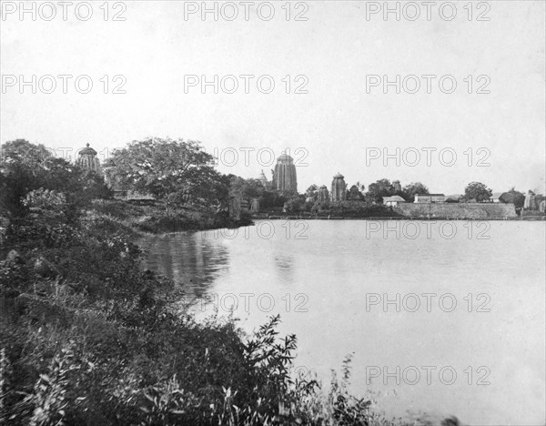 Lingaraj temples, Bhubaneswar, Orissa,  India, 1905-1906.Artist: FL Peters