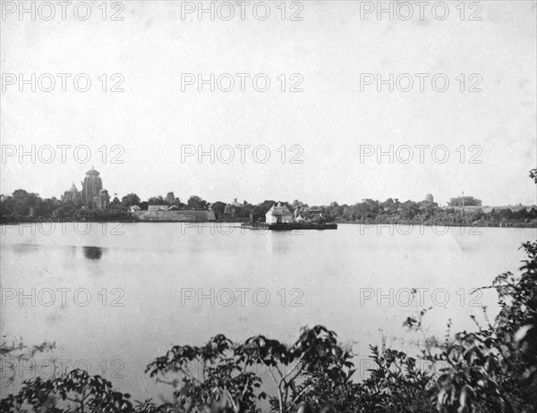 Lingaraj temples, Bhubaneswar, Orissa,  India, 1905-1906. Artist: Unknown