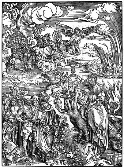 'The Babylonian Whore', 1498, (1936). Artist: Albrecht Dürer