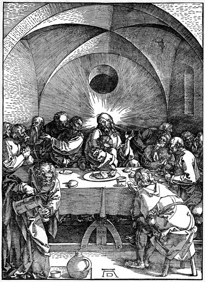 'The Last Supper' from the 'Great Passion' series', c1510, (1936). Artist: Albrecht Dürer