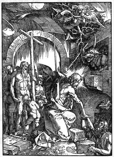 'The Descent of Christ into Limbo', 1510, (1936). Artist: Albrecht Dürer