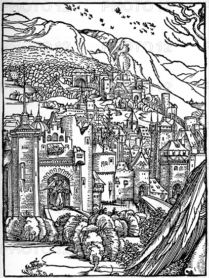 'Landscape', 1498, (1936). Artist: Albrecht Dürer