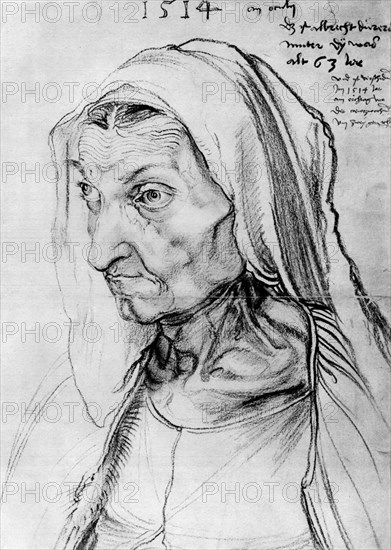 'Portrait of the artist's mother', 1514, (1936). Artist: Albrecht Dürer
