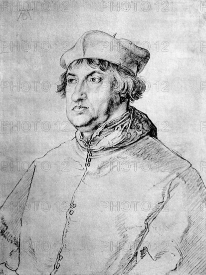 'Cardinal Albrecht of Brandenburg', 1518, (1936). Artist: Albrecht Dürer