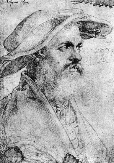 'Eobanus Hesse', 1526, (1936). Artist: Albrecht Dürer