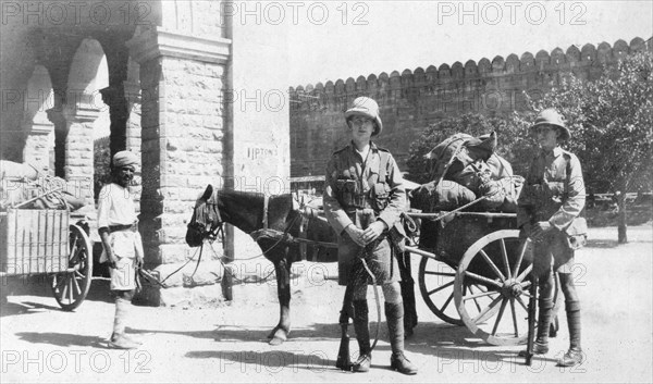 British army transport, Agra, India, 1916-1917. Artist: Unknown