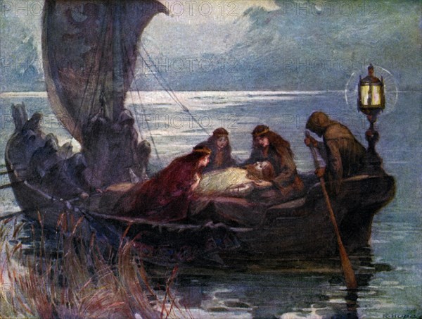 The Passing of Arthur, 1925. Artist: Unknown