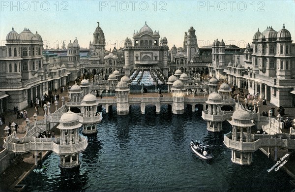 Court of Honour, Imperial International Exhibition, London, 1909.Artist: Valentine & Sons