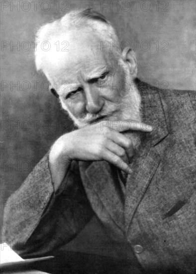 George Bernard Shaw (1856-1950), Irish author, early 20th century. Artist: Unknown