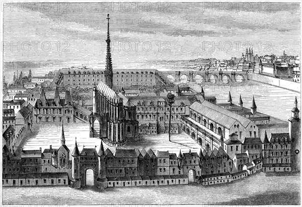 The palace, 16th century (1849). Artist: Unknown