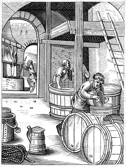 Brewer, 16th century (1849).Artist: Jost Amman