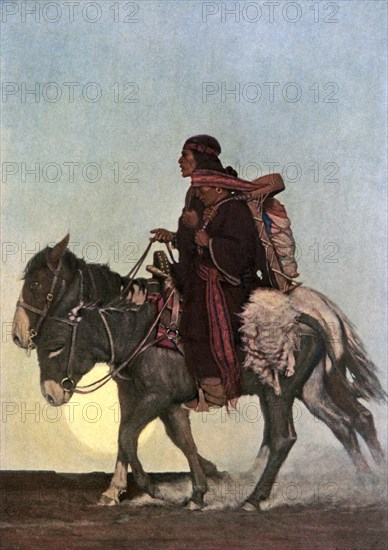 'On the October Trail', early 20th century.Artist: NC Wyeth