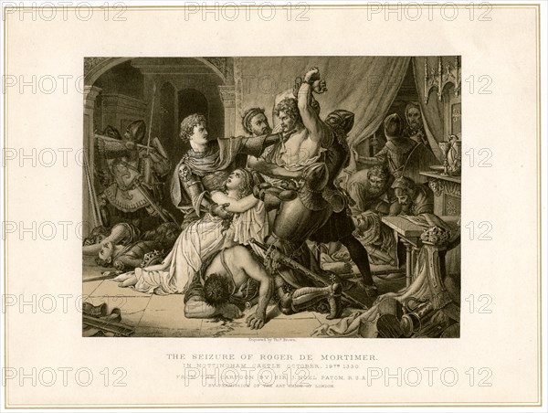 The seizure of Roger de Mortimer (1287-1330) at Nottingham Castle, 19th century.Artist: Noel Paton