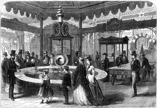 The United States section of the Paris International Exhibition, 1867. Artist: Unknown